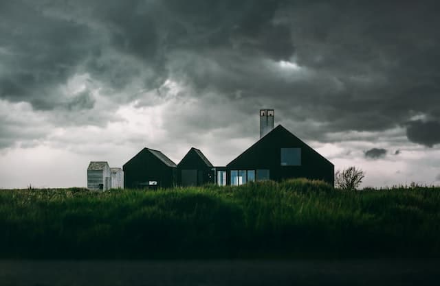 Schade huis na storm